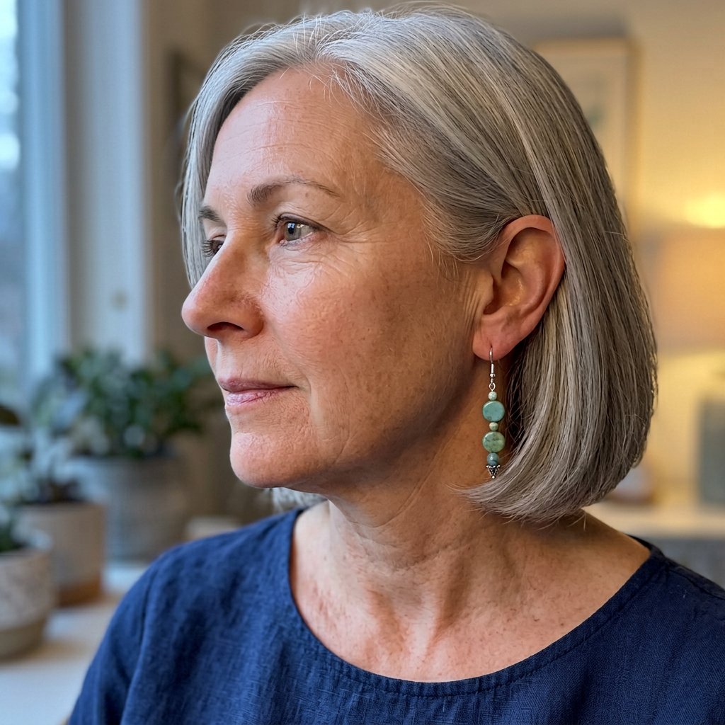 Rivière de Lune porté — Boucles d'oreilles fait main SoClô Atelier