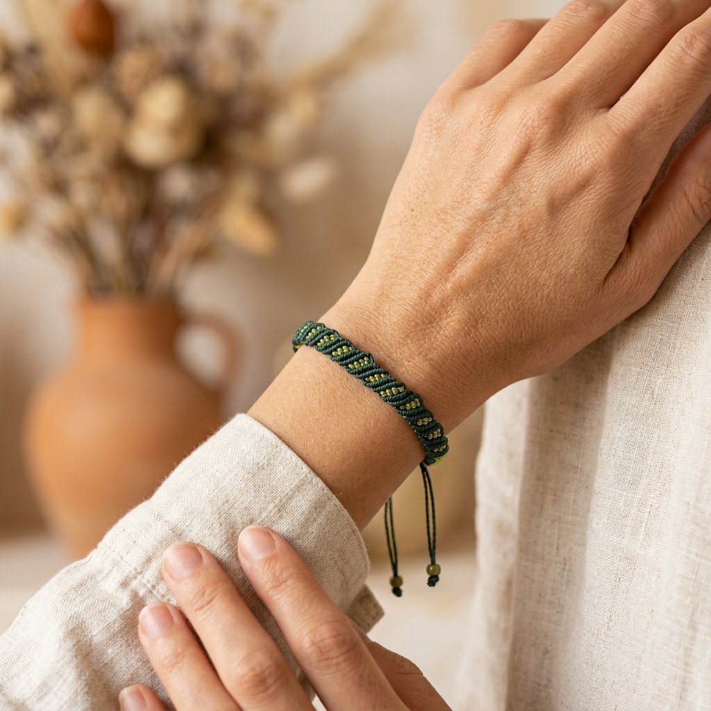 Fougère d’Or porté — Bracelets fait main SoClô Atelier