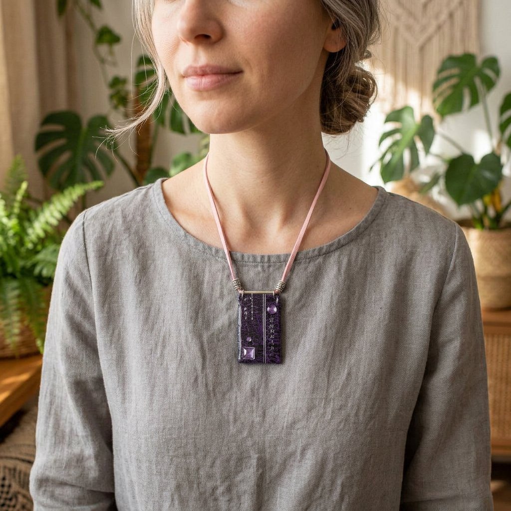 Ciel d’orient porté — Colliers & Pendentifs fait main SoClô Atelier
