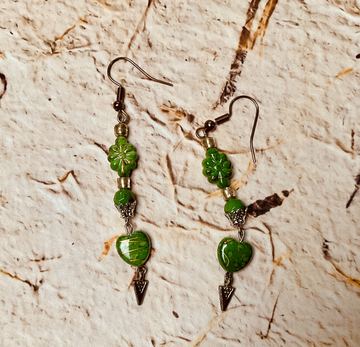 Chlorophylle — boucles d’oreilles fait main à Clermont-Ferrand