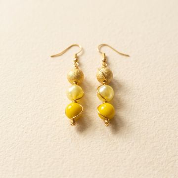 Soleil Doux — boucles d’oreilles fait main à Clermont-Ferrand