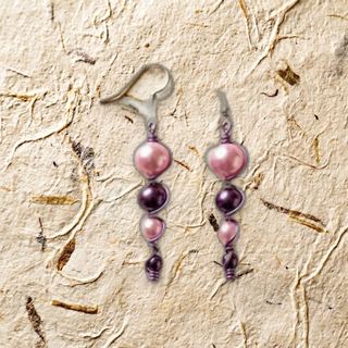 Lilas Enchanté — boucles d’oreilles fait main à Clermont-Ferrand