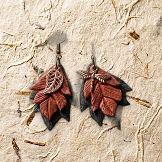 Libellule d’Automne — boucles d’oreilles fait main à Clermont-Ferrand