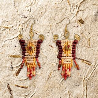Sieste Dorée — boucles d’oreilles fait main à Clermont-Ferrand